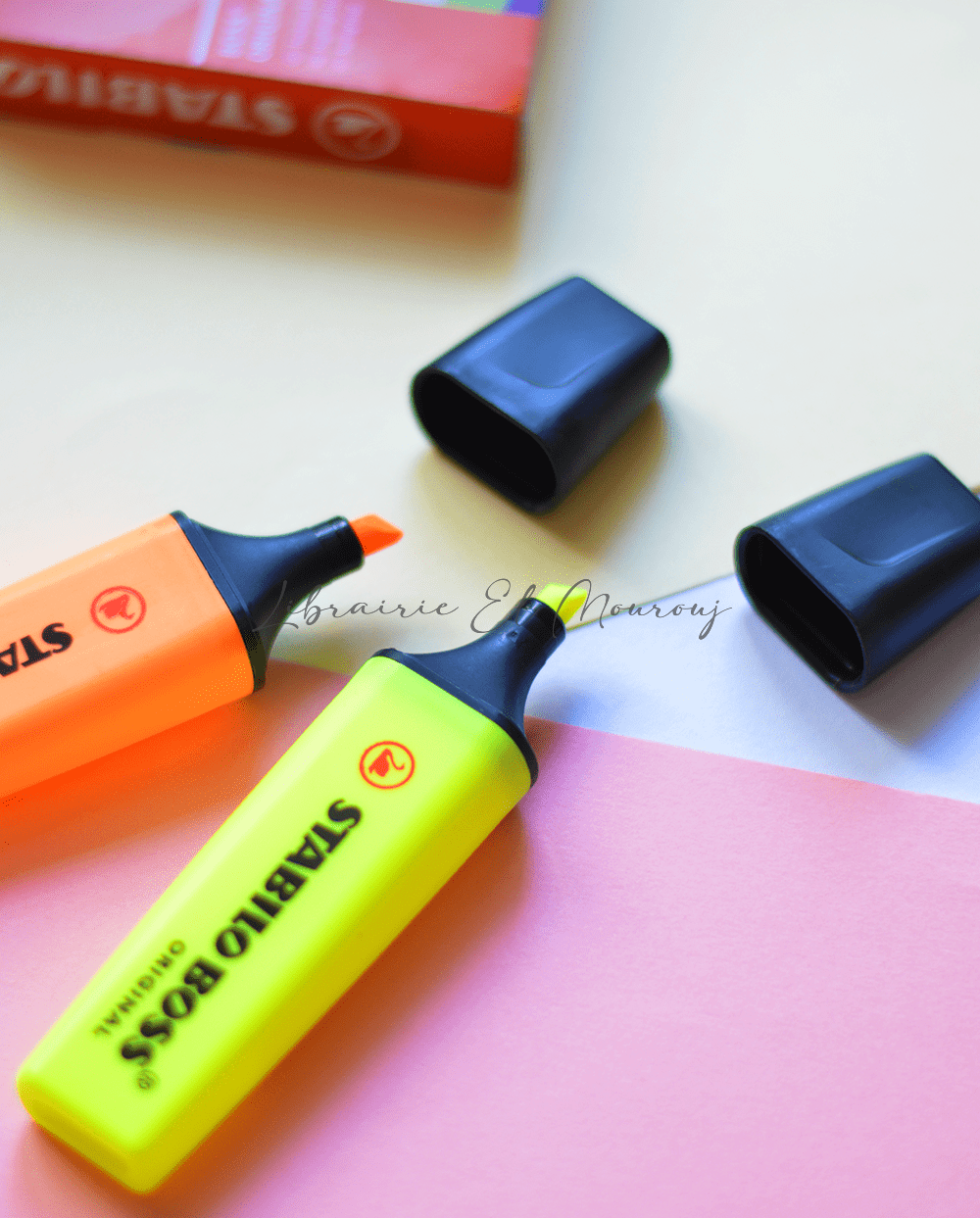 STABILO Boss Original – Set de 4 Surligneurs Fluo Rechargeables