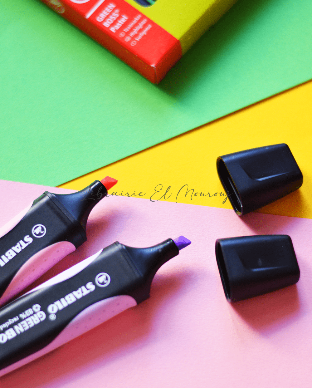 STABILO Green Boss – Surligneur 4 Couleurs Pastel Écologiques