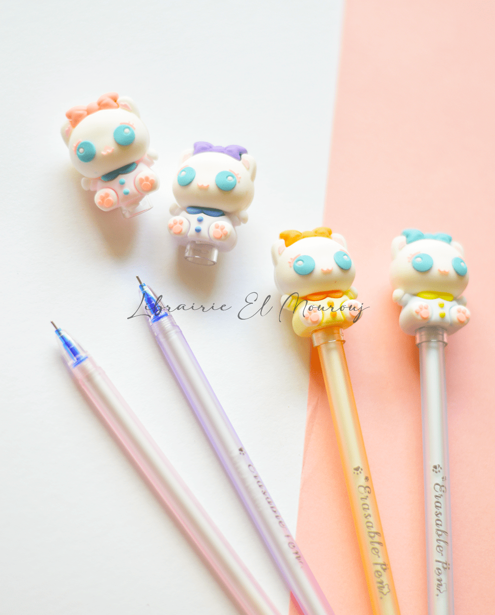 Stylo bleu kawaii – Design mignon pour une touche de fantaisie