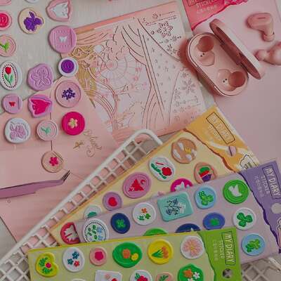 Sticker stamp 🌸 
.
.
.
.
#stickerart #stickershop #decoration